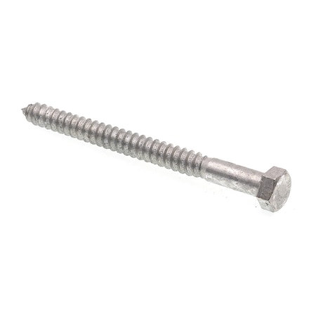 Hex Lag Screw 1/2in X 6in A307 Grade A Hot Dip Galvanized Steel 15PK